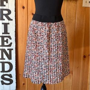 Floral curtain panel skirt